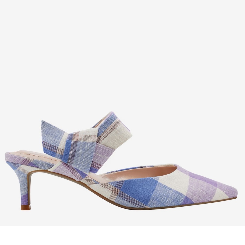 NEW| Women’s Bandolino Plaid Preppy Millie Mule - Picture 4 of 8